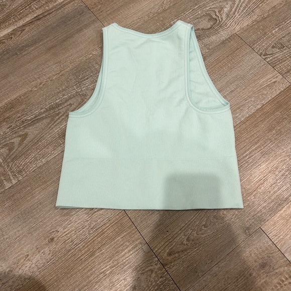 Athleta Aurora Seamless Crop Rib Tank (Mint) - Picture 4 of 4